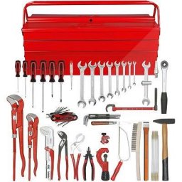 Ks Tools Sanitär-Basic Werkzeug-Satz, in Metallkiste, 34-tlg 116.0186