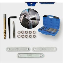 Ks Tools Reparatursatz für Bremsgewinde, M9 x 1,25, 16-tlg BT701100