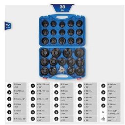 Ks Tools Ölfilterschlüssel-Satz, 30-tlg BT711050