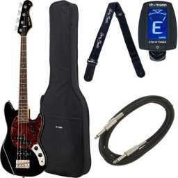 Harley Benton MV-4MSB Gotoh BK Bundle