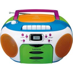JAKO-O Lenco SCD-971 Kinder CD-Player mit Kassettendeck & Radio, bunt