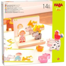 Stapelspielzeug Bauernhof HABA 306707, bunt