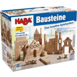 Basisbausteine extragroße Grundpackung, 102 Teile HABA 1077, braun