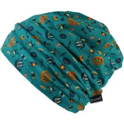Kinder Beanie JAKO-O, bedruckt oder geringelt, türkis, Gr. 42/44