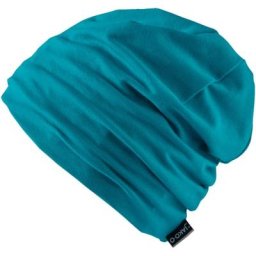 Kinder Beanie aus Jersey-Stoff JAKO-O, türkis, Gr. 50/52