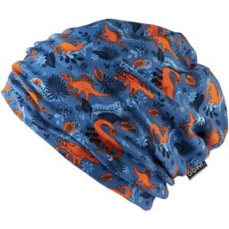 Kinder Beanie JAKO-O, bedruckt oder geringelt, blau, Gr. 42/44