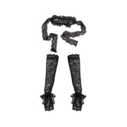 P0 Boite A Desir Accessoire-Set, Handschuhe, Maske, Spitze, für Damen