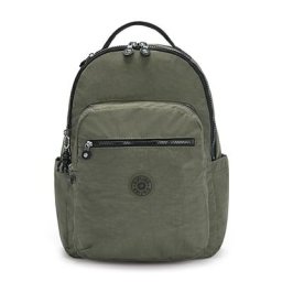 Kipling Basic Seoul Rucksack 44 cm Laptopfach Rucksäcke Grün Damen