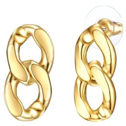 Lulu & Jane Ohrhänger Metall-Legierung in Gelbgold Ohrringe Damen