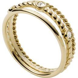 Fossil Damenring Edelstahl Ringe