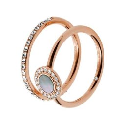 Fossil Damenring Edelstahl Ringe