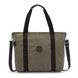 Kipling Basic Asseni Shopper Tasche 49 cm Grün Damen
