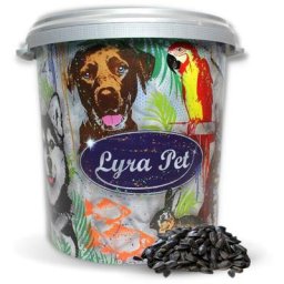 10 kg Lyra Pet® Sonnenblumenkerne schwarz in 30 l Tonne