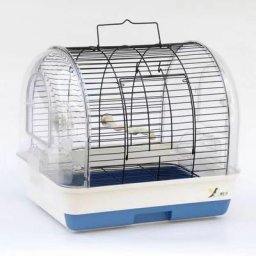 Dyhf - Vogelkäfig Papageienkäfigfür Wellensittiche Käfig 42x32x37cm blau