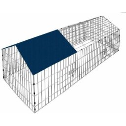 Cadoca - Freilaufgehege 180x75x75 Sonnenschutz Auslauf Garten Kaninchenstall Hasenstall