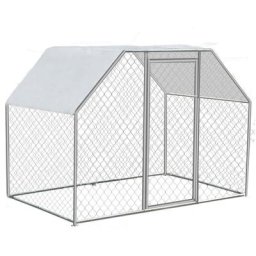 Vevor - Hühnerstall Freilaufgehege Verzinkt Kleintierstall 2,9x1,98x1,82m Dach
