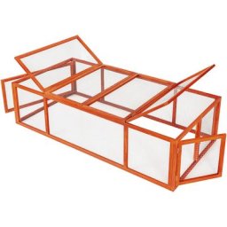 Tectake - Kaninchenstall mit 4 Türen 181x90x48cm - Freilaufgehege, Kleintierstall, Kleintierkäfig