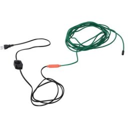 Heizkabel mit Thermostat 8m 6W/m Frostschutz Heizkabel für Wasserleitung Schutzklasse: IP44