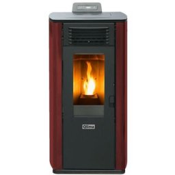 Qlima - Fiorina 74 s-line Red Slim 8,24 kW Pelletofen