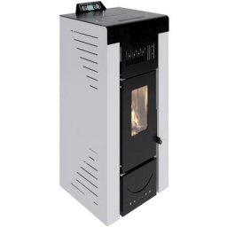 Pelletöfen made in Italy - Niagara 14 kW - erhitzt bis zu 130 m² - Weiß