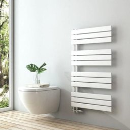 Badheizkörper Handtuchheizkörper Flach Paneel Heizkörper für Bad Seitenanschlusss Weiß 1041x600mm