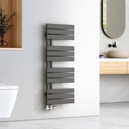 Badheizkörper Anthrazit Flach 1041x400 mm, Handtuchwärmer für Badezimmer Handtuchtrockner, Panel