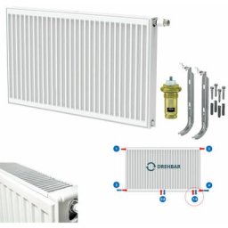 Typ 22 Universalheizkörper Ventilheizkörper Mittelanschluss mit 8 Anschlüssen 700 x 800 (HxB)-1568w