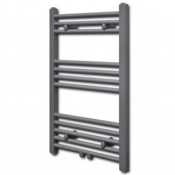 Handtuchheizkörper Warmwasser Gerade Grau 500x764 mm vidaXL - Grau