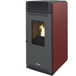 Luft- Pelletofen Anita 10 kW Sannover Bordeaux