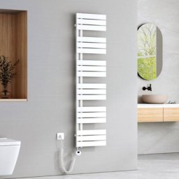 Badheizkörper Elektrisch mit Thermostat, Handtuchheizkörper Elektrisch Panel Handtuchhalter