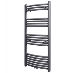Handtuchheizkörper Warmwasser Gebogen Grau 500x1160 mm Vidaxl Grau