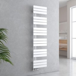 Badheizkörper Flach 1599x400 mm Weiß, Handtuchwärmer für Badezimmer Handtuchtrockner, Panel