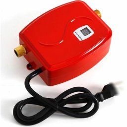 Mini Electric Durchlauferhitzer Tankless Sofort-Warmwasserbereiter Küche Bad Schnelle Erwärmung Rot