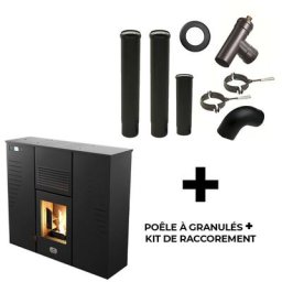 Pelletofen Slim Astral 12 kW + Anschluss-set - Sannover