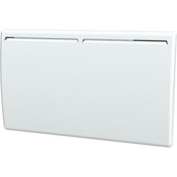 Elektroheizung mit Wärmespeicher aus Gusseisen 1500 w - Horizontal und gebogen - Weiß - Blanc