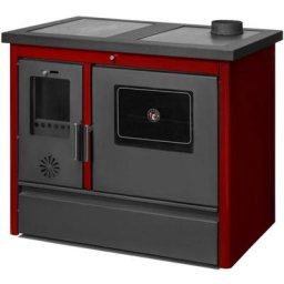 Holzherd mit Ofen Einzeln beheizbar Tamara Sannover 12 kW Bordeaux