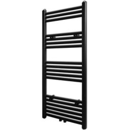 Handtuchheizkörper Warmwasser Gerade Schwarz 500x1160 mm Vidaxl Schwarz