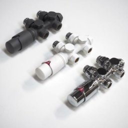 WITEN Thermostatventil für Designheizkörper Mittelanschluss Armatur Nabenabstand 50 mm Multiblock