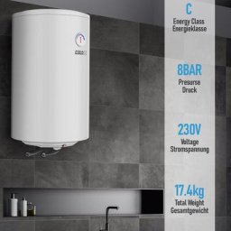 Elektro antikalk Warmwasserspeicher - 50 l, 1,5 kW, Wandhängend, Anticalc, eek b/c, emaillierter