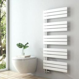 Badheizkörper Handtuchheizkörper Flach Paneel Heizkörper für Bad Seitenanschlusss Weiß 1320x600mm