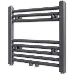 Handtuchheizkörper Warmwasser Gerade Grau 480x480 mm Vidaxl Grau