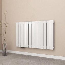EMKE Heizkörper Flach Heizkörper Design Paneelheizkörper Horizontal, Doppellagig, Seitenanschluss,