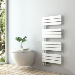 Badheizkörper Handtuchheizkörper Flach Paneel Heizkörper für Bad Seitenanschlusss Weiß 1041x500mm