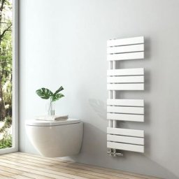 Badheizkörper Handtuchheizkörper Flach Paneel Heizkörper für Bad Seitenanschlusss Weiß 1041x400mm