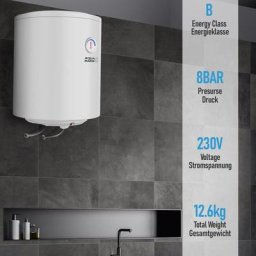 Elektro antikalk Warmwasserspeicher - 30 l, 1,5 kW, Wandhängend, Anticalc, eek b/c, emaillierter