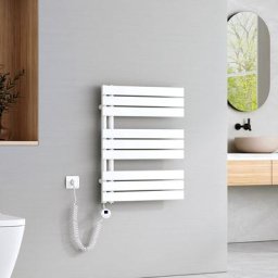 Badheizkörper Elektrisch mit Thermostat, Handtuchheizkörper Elektrisch Panel Handtuchhalter