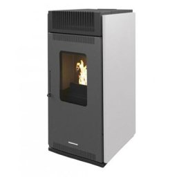 Luft- Pelletofen Anita 10 kW Sannover Weiß