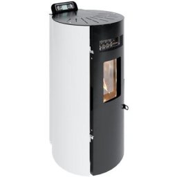 Pelletöfen made in Italy - Boston 9 kW - belüftet - erhitzt bis zu 90 m² - Weiß