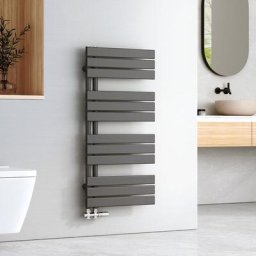 Badheizkörper Anthrazit Flach 1041x500 mm, Handtuchwärmer für Badezimmer Handtuchtrockner, Panel