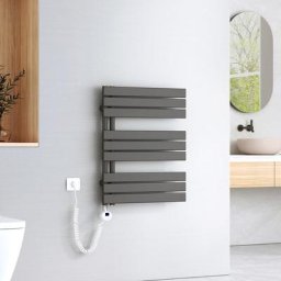 Badheizkörper Elektrisch mit Thermostat, Handtuchheizkörper Elektrisch Panel Handtuchhalter